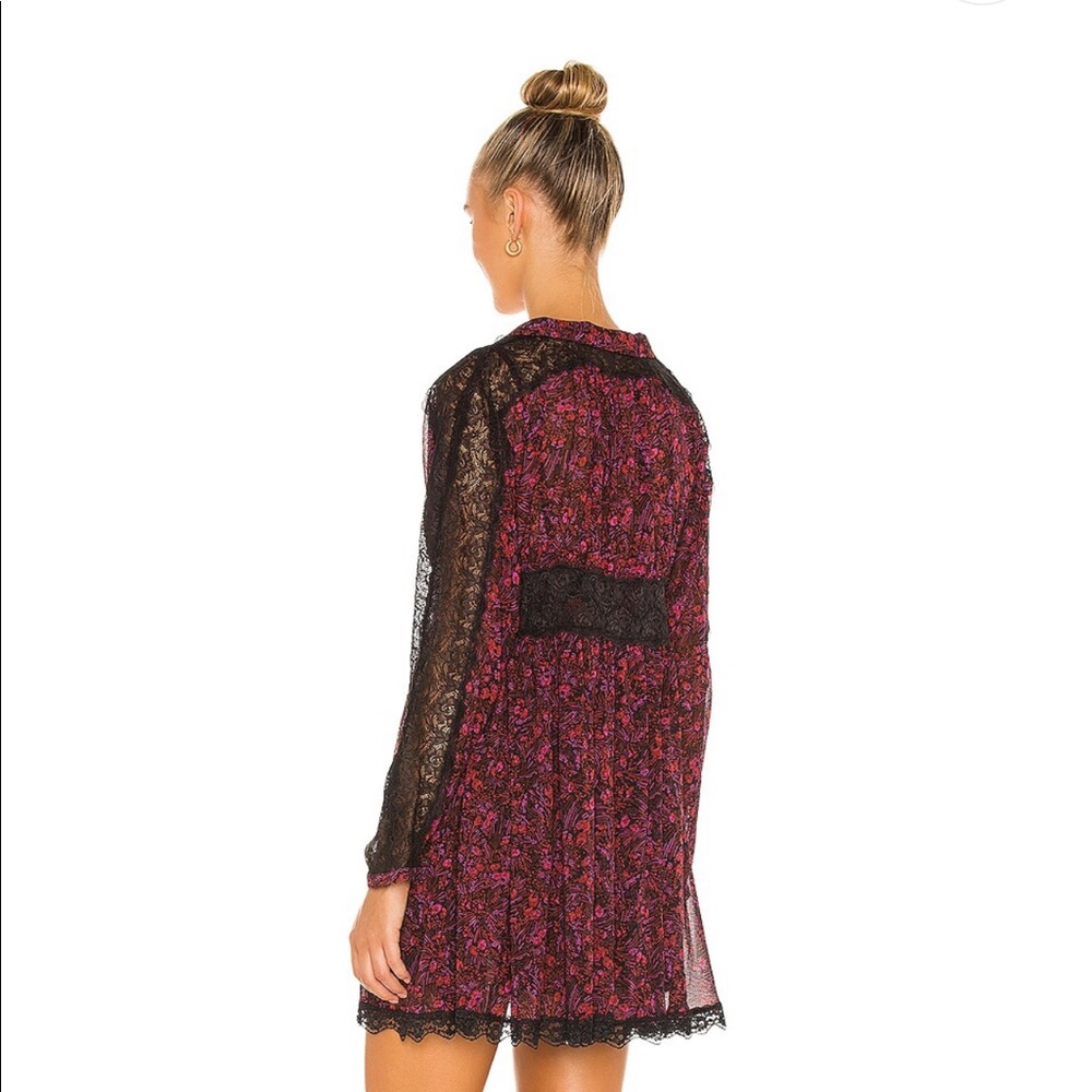NWOT Free People Sheer Romance Mini Dress Z269-9 - Picture 5 of 6